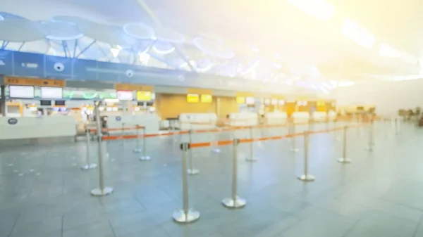 Abstract Blur Image Modern Airport Counter — Stock Photo, Image