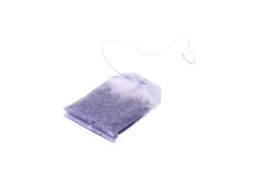 çay poşeti beyaz arkaplanda izole