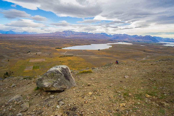 Paisaje Nueva Zelanda Durante Día Nublado — Foto de Stock