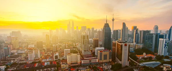 Kuala Lumpur Vista Paisagem Durante Nascer Sol — Fotografia de Stock