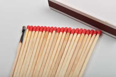 Fazla kırmızı kafa eşleşme ve bir düz koymak no'lu satırın yakınında Yakılan bir