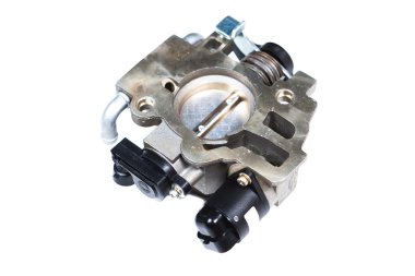 Beyaz arka plan üzerinde izole otomotiv gaz