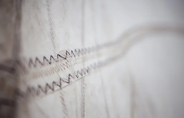 Stitching thread sail closeup — Stock Photo, Image