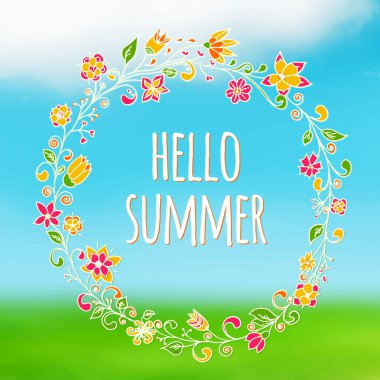 Merhaba yaz arka plan