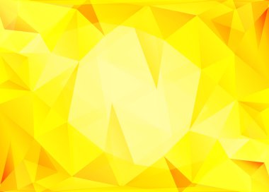 Sarı poligonal mozaik arka plan 