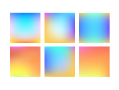 Bulanık renkli arka planlar kümesi