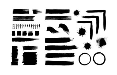 Fırça darbesi ve doku. Vektör 