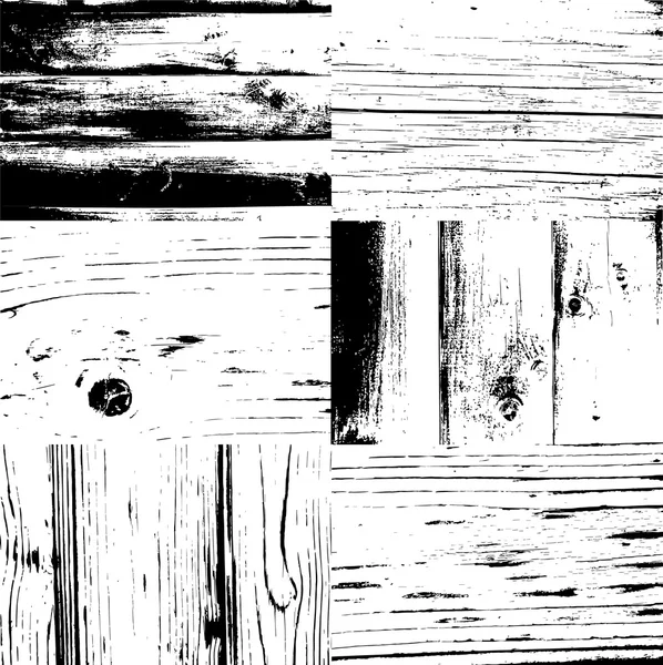 Ensemble de texture de bois — Image vectorielle