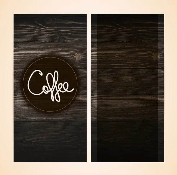 Étterem kávé menü design — Stock Vector