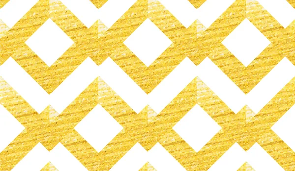 Gold glittering seamless pattern in zigzag — Stock Vector