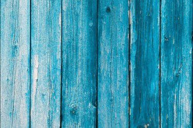 Yıpranmış mavi ahşap arka plan dokusu. Sefil mavi boyalı ahşap.