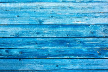 Yıpranmış mavi ahşap arka plan dokusu. Sefil mavi boyalı ahşap.