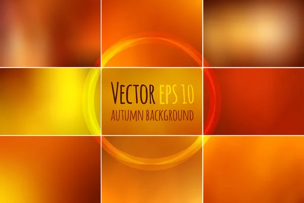 Autumn blurred abstract background — Stock Vector