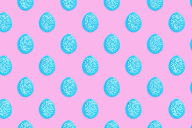 Paskalya bayramı için kusursuz bir desen. Paket kağıdı yazdırmak için boş