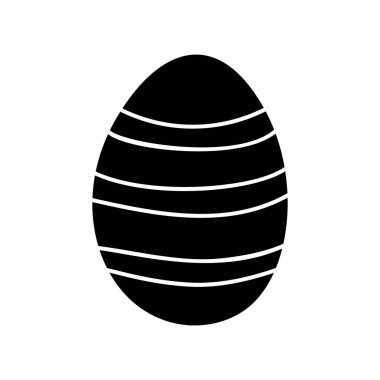 Paskalya yumurtası karalaması beyaz arka planda izole edilmiş..