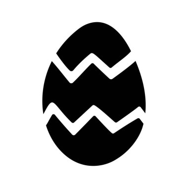 Paskalya yumurtası karalaması beyaz arka planda izole edilmiş..