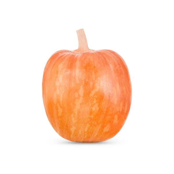 Orange pumpkin isolated on a white background with shadow. — Stok fotoğraf