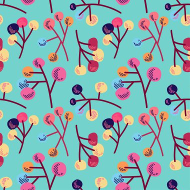 Turkuaz bir arkaplanda kusursuz bir desenin vektör illüstrasyonuName.