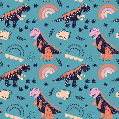 Dinozorlar pürüzsüz desen