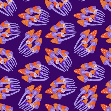 Cadılar Bayramı teması vektör dikişsiz desen.