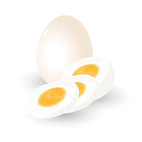 Мультяшне яйце без шкіри — стоковий вектор