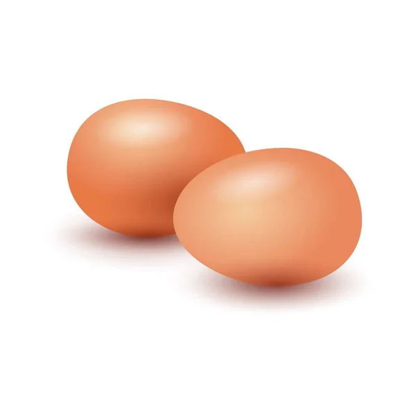 Çizgi film çifti yumurtalar. — Stok Vektör