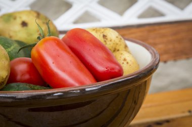 kase karışık organik sebze