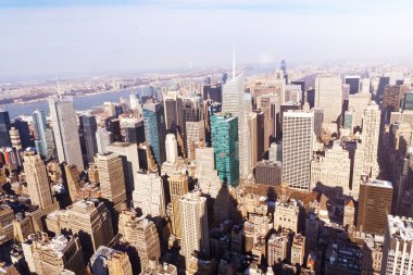 Manhattan üzerinde binalar