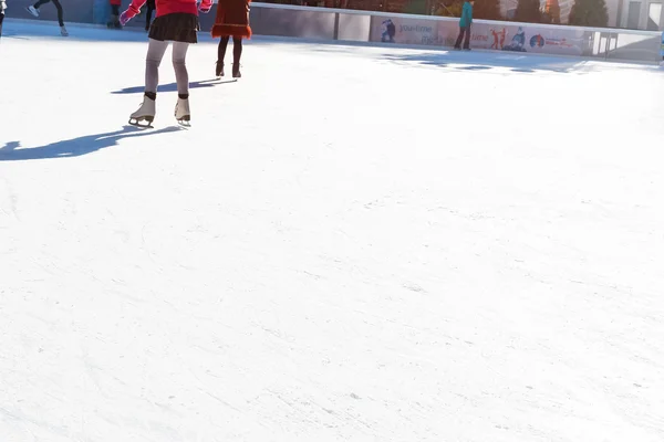 Rockefeller pista de patinaje sobre hielo — Foto de Stock