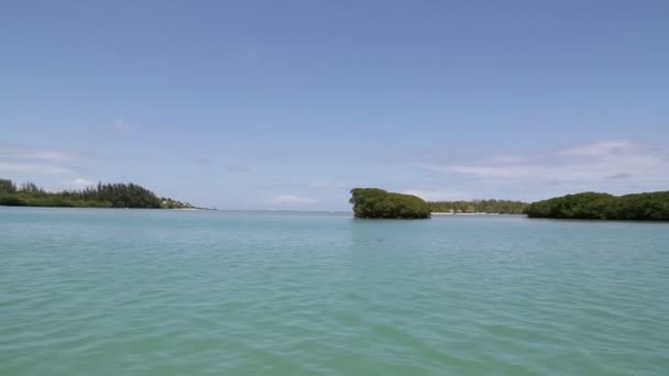 Krajobraz w pobliżu Ile aux Cerfs, Mauritius — Wideo stockowe