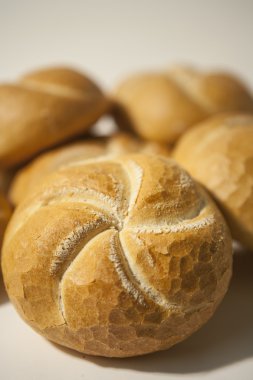 birkaç beyaz topuz rulo