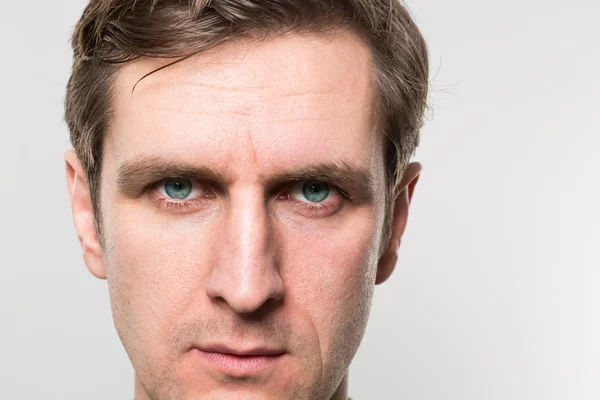 studio shot of a businessman in close up