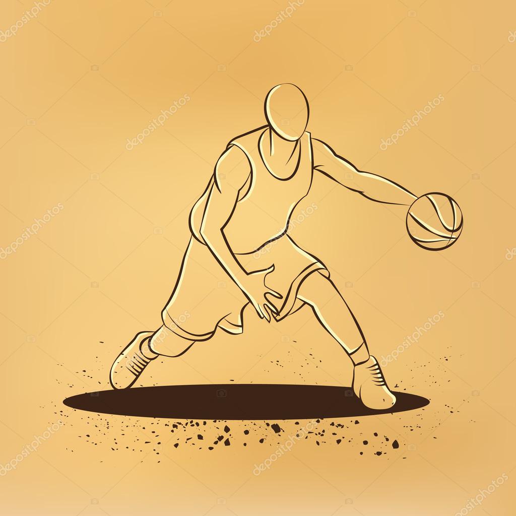 Jogador de basquete no estilo retrô dos anos 90 ilustração descolada do  estilo vintage dos desenhos animados do sportsmanathlet