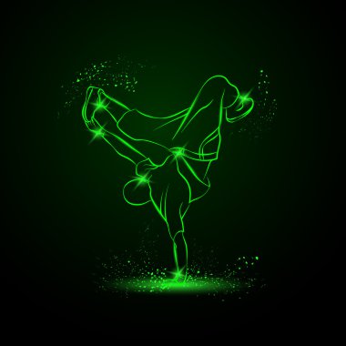 Dans ve bir yandan bir friz yapma komplike.