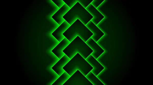 Groene neon abstracte achtergrond. — Stockvector