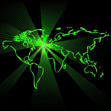 ana hatlarını kıta ve lazer ışınları