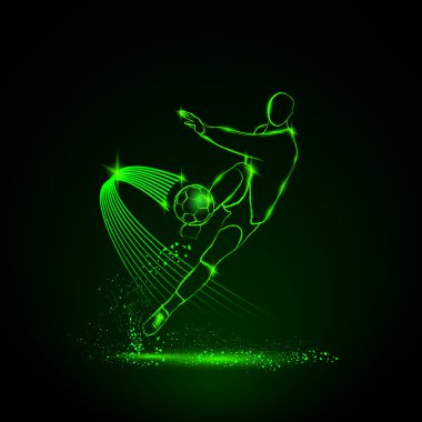 topa vurmak parlayan futbolcu