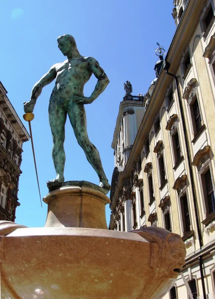 Aşağı Silezya başkenti Wroclaw fencer Anıtı