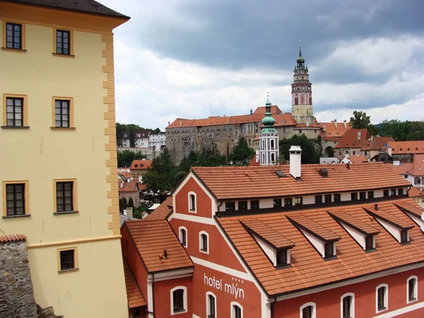 Чески-Крумлов, старый город в Чешской Республике — стоковое фото