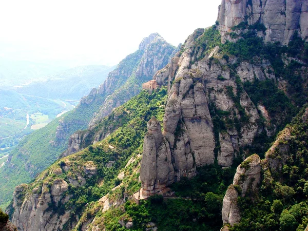 Widok na góry Montserrat, catalunia, Hiszpania — Zdjęcie stockowe
