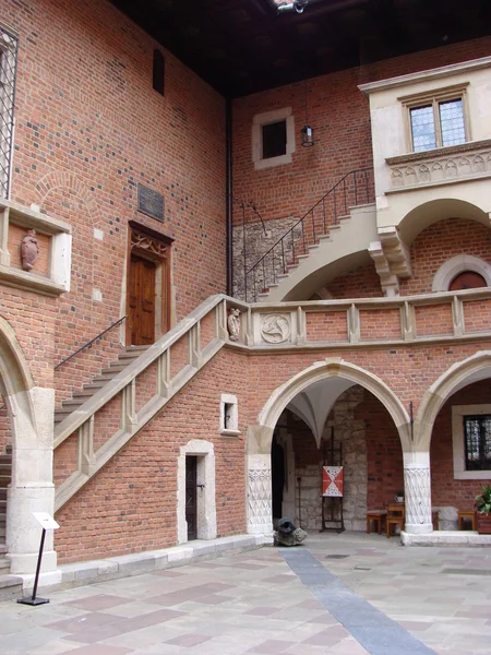 Courtyard of Collegium Maius at Jagiellonian University, Krakow, Poland — Stock Photo, Image