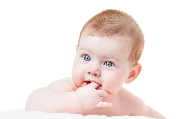 Baby on a white background — Stock Photo, Image