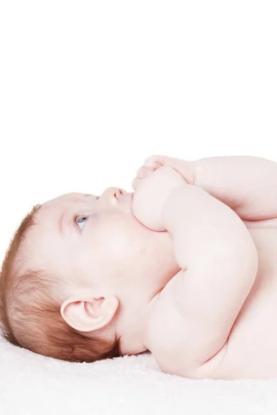 Bébé sur fond blanc — Photo