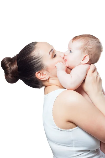 Kiss mom — Stock Photo, Image