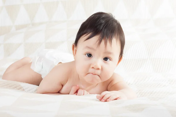 Baby and phone — Stock Photo, Image