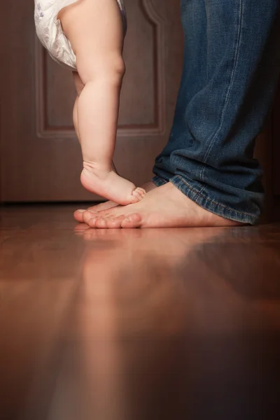 Baby and phone — Stock Photo, Image