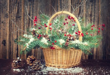 winter bouquet for Christmas