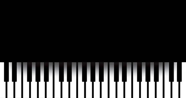 Światowy Dzień Pianina Klawiatura Klawisze Instrument Znak Nuty Muzyczne Symbole — Zdjęcie stockowe