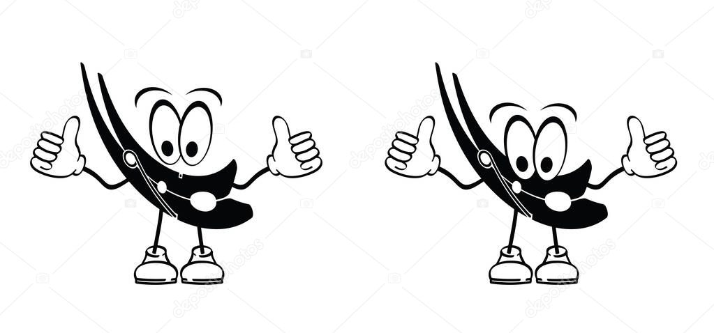 Cartoon clothespin or clothespeg. Foor clothesline on a sunny day or pegs hang on a washing line. Wooden clothes pin or clothes peg. Clothespins icon. Empty wooden clothes pegs. laundry fastener tool.