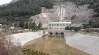 Hidroelektrik santrali. Hidroelektrik baraj. Hidroelektrik santrali. Sürdürülebilir geliştirme